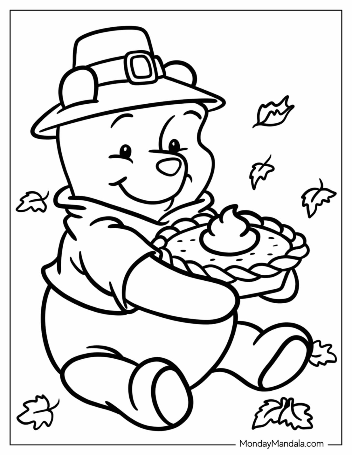 28 disney thanksgiving coloring pages (free printables)